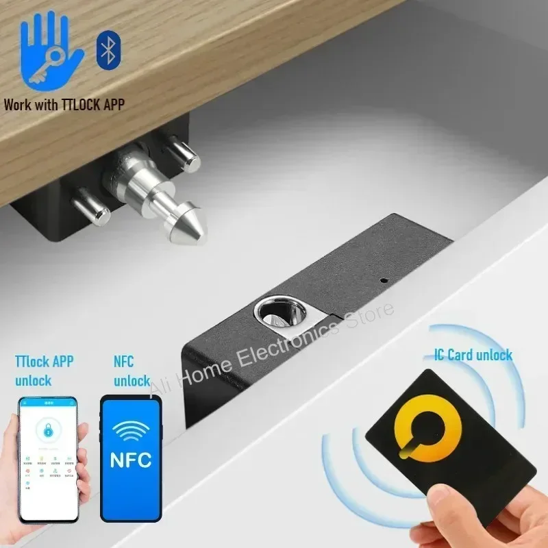 Furniture Sliding Door Hardware - TTLOCK APP Odblokuj inteligentny zamek Ukryty