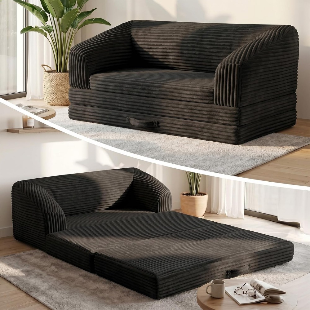 Furniture Hardware For Bed - Rozkładana sofa trójdzielna, grube oparcie i