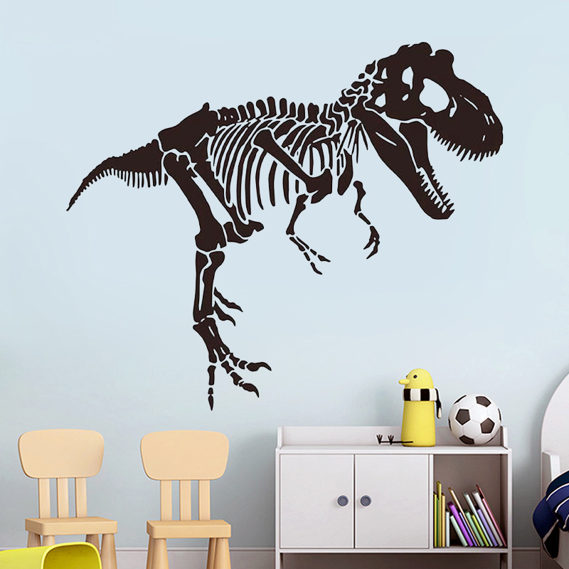 Furniture Paradise & Hardware Ghaziabad - Naklejka ścienna szkielet dinozaura T-Rex, winylowa