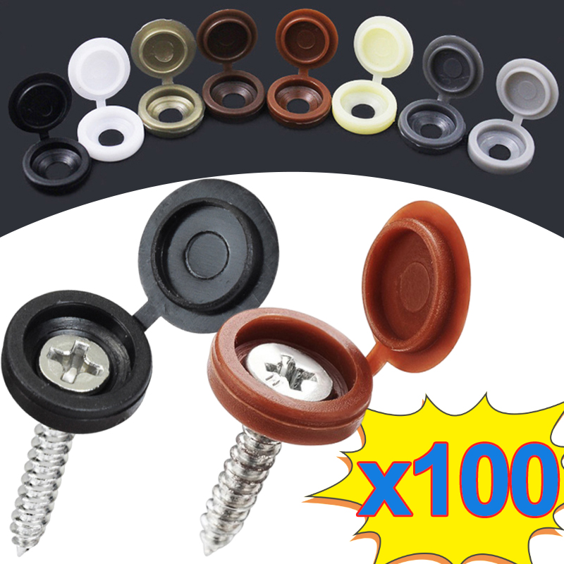 Furniture Hardware Covers - 10/500 szt. Ozdobne nakładki na śruby,
