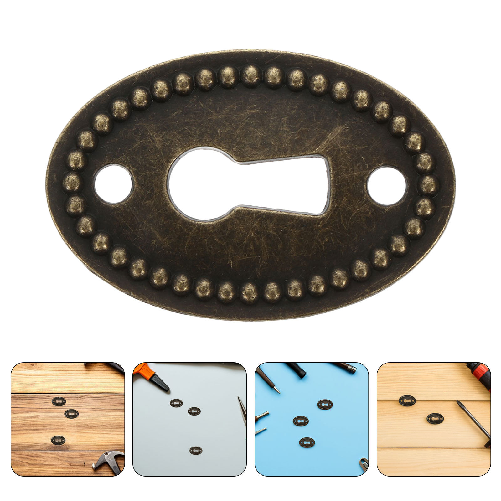 Furniture Hardware Covers - 16 sztuk ozdobnych owalnych zaślepek na