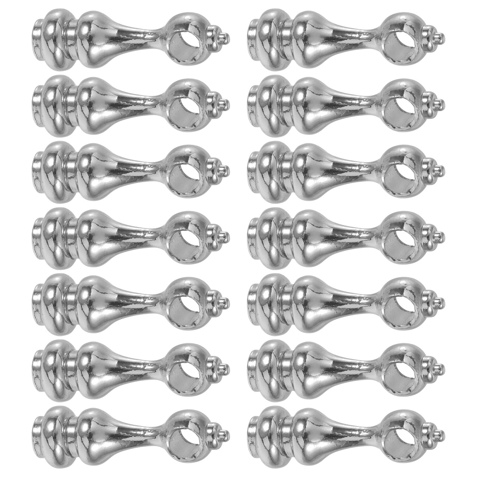 Furniture Rails Hardware - 14 szt. wsporników do poręczy, metalowych