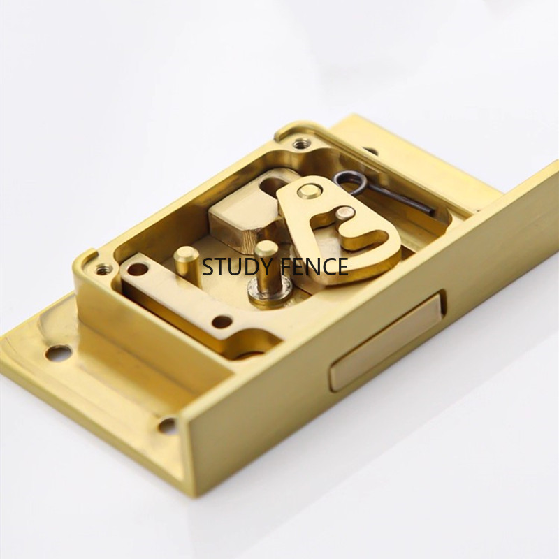 Furniture Hardware Brass - 1 szt. Antyczny metalowy zamek do