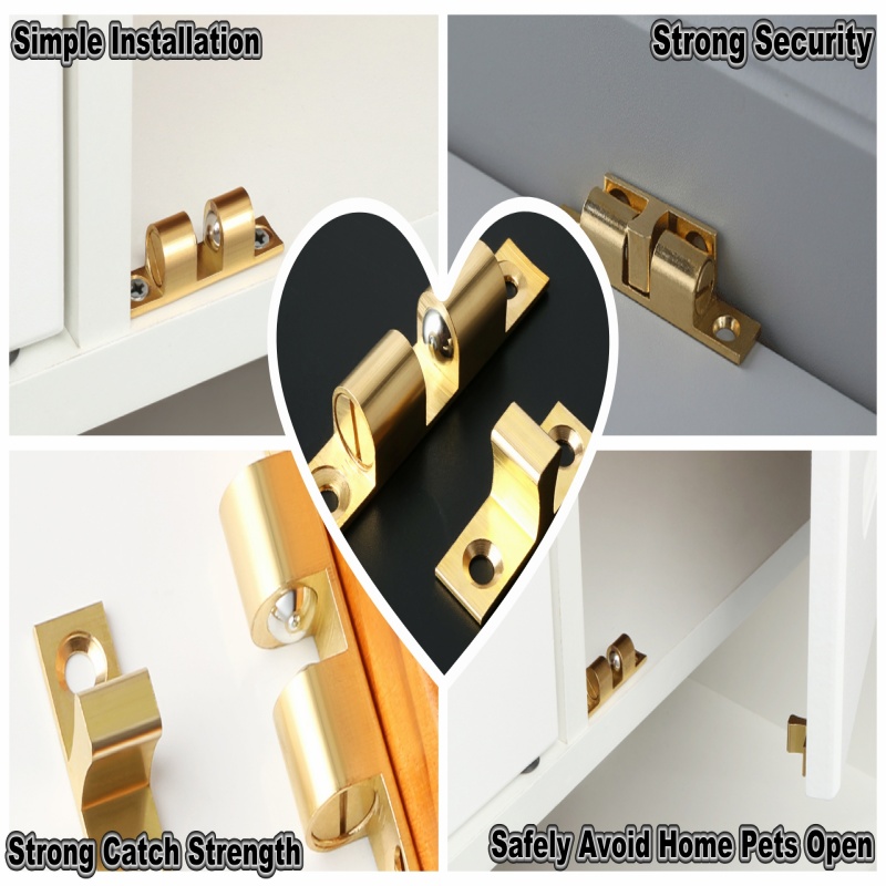 3/6 szt. Zatrzask kulkowy do d – Furniture Hardware Brass recenzja i cena