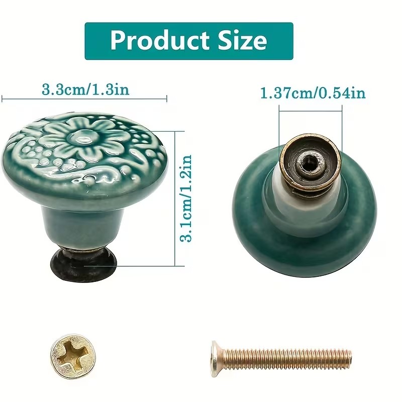 12 szt. ceramicznych gałek do  – Furniture Hardware Feet recenzja i cena