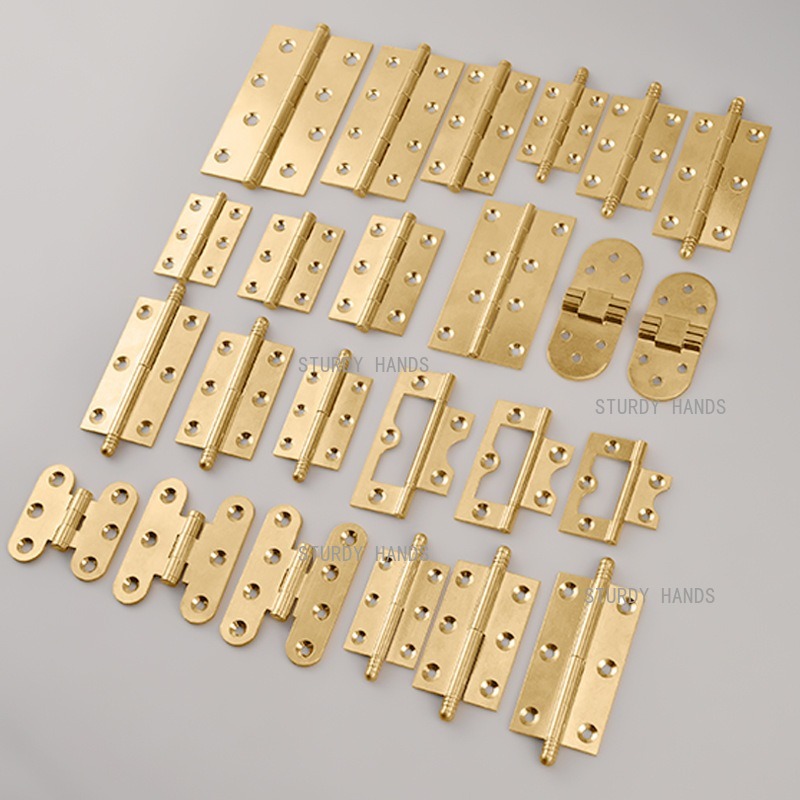 10 szt. Mosiężne Zawiasy, Złot – Furniture Hardware Brass recenzja i cena