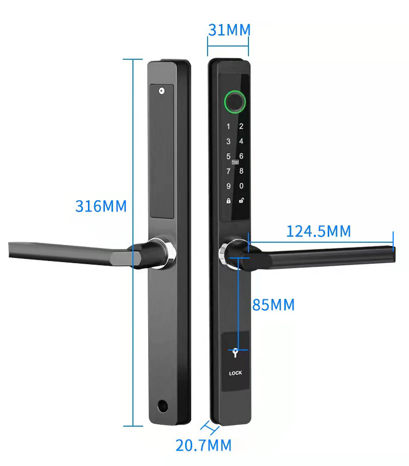 ZHDCOOKEY Biometryczny Cyfrowy – Furniture Sliding Door Hardware recenzja i cena