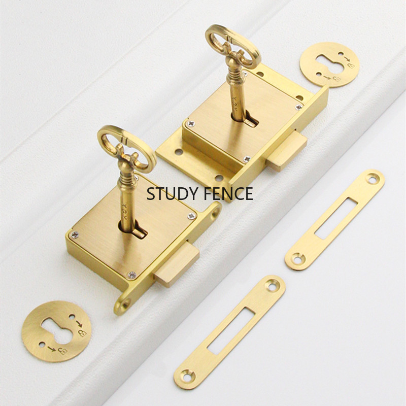 1 szt. Antyczny metalowy zamek – Furniture Hardware Brass recenzja i cena