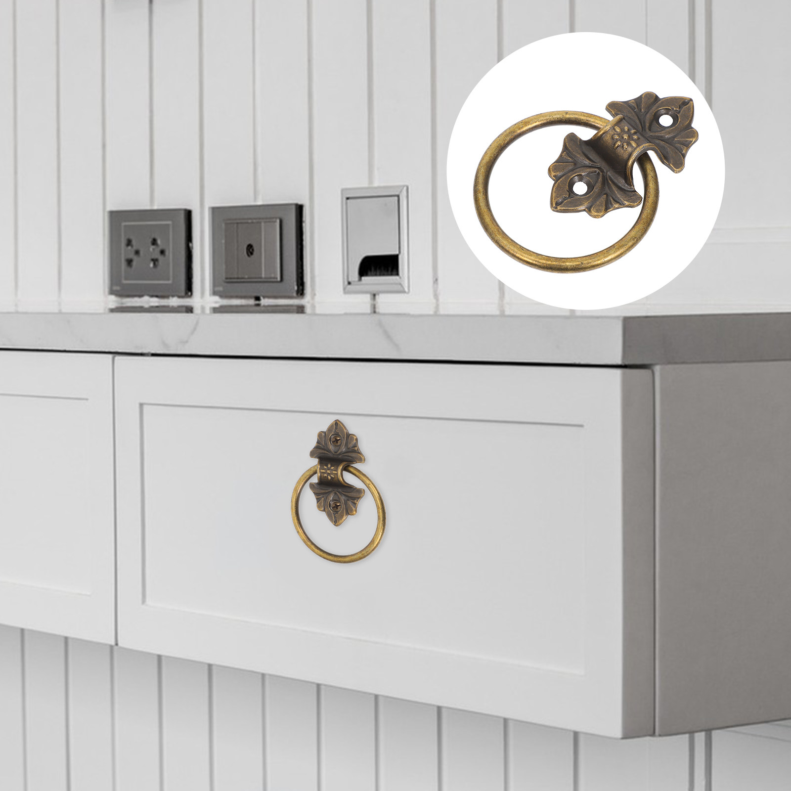 2 szt. Retro uchwytów do szafe – Furniture Hardware Drop Pulls recenzja i cena